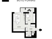 Funkcionalaus Išplanavimo Butas Nedidelėje, - nuotraukos Nr. 14