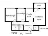 Parduodamas 3 kambarių butas geroje vietoje! - nuotraukos Nr. 2
