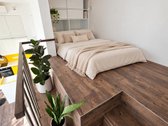 Šviesus, stilingas dviejų lygių loftas - nuotraukos Nr. 11