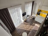 Šviesus, stilingas dviejų lygių loftas - nuotraukos Nr. 3