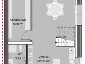 Parduodama namo dalis su projektu - nuotraukos Nr. 4