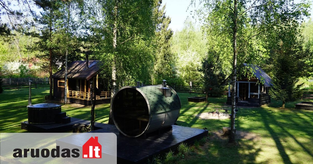 Frame house for relaxation in Lazdijai
