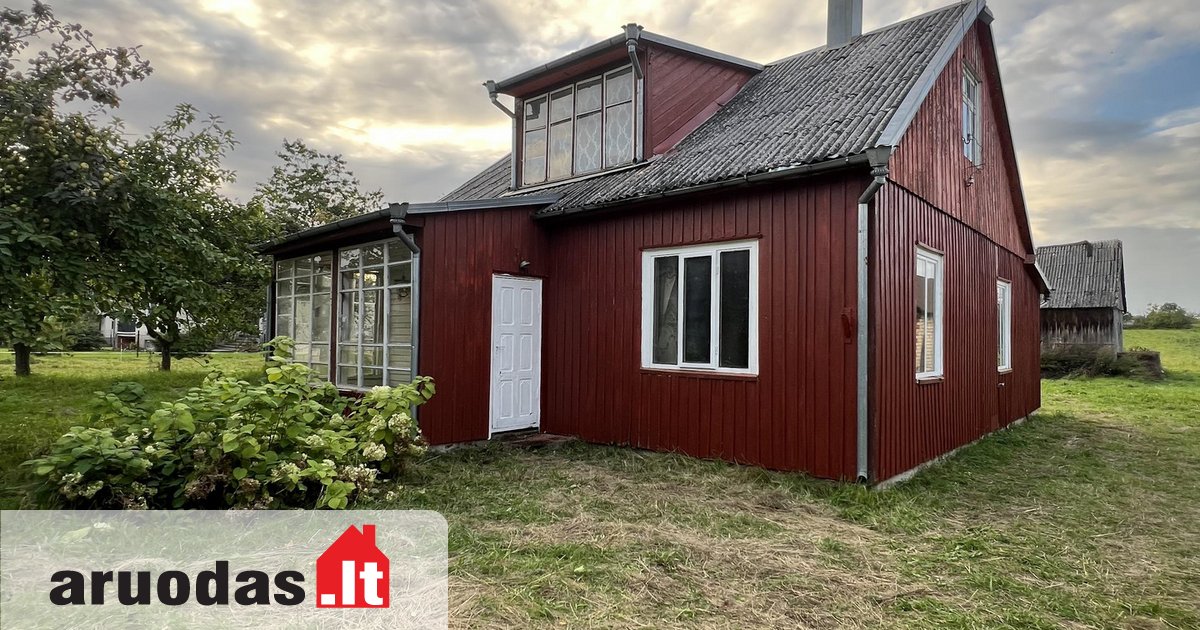 Wooden house in Didkiemis village
