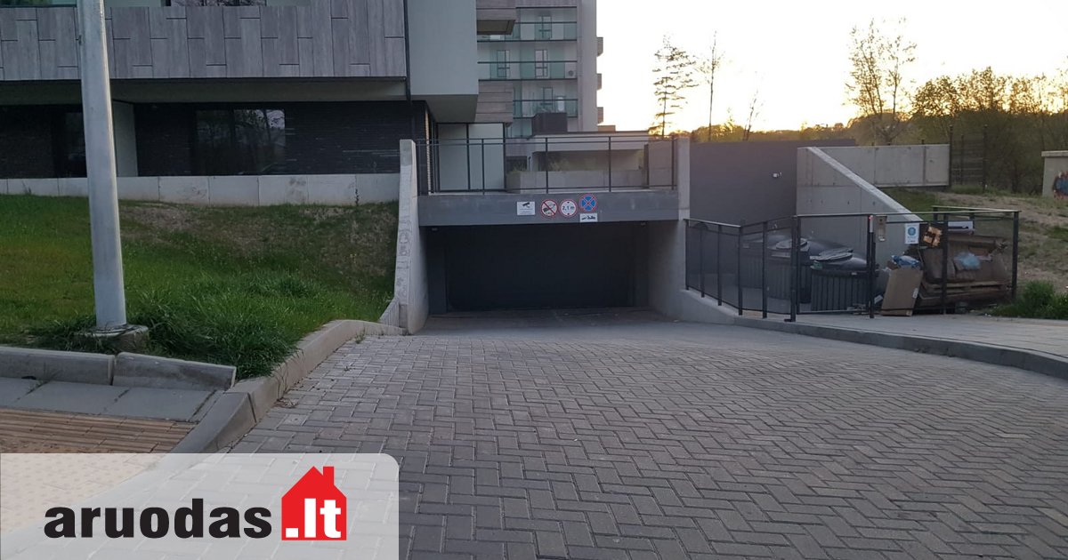 Garage, Vilniuje Markučiuose Manufaktūrų g., underground garage for